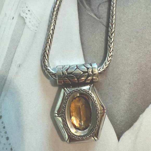 Brighton - Rare Elegant Silver and Gold Pendant Necklace - Picture 6 of 7